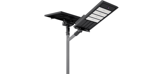 solar panel with led street light