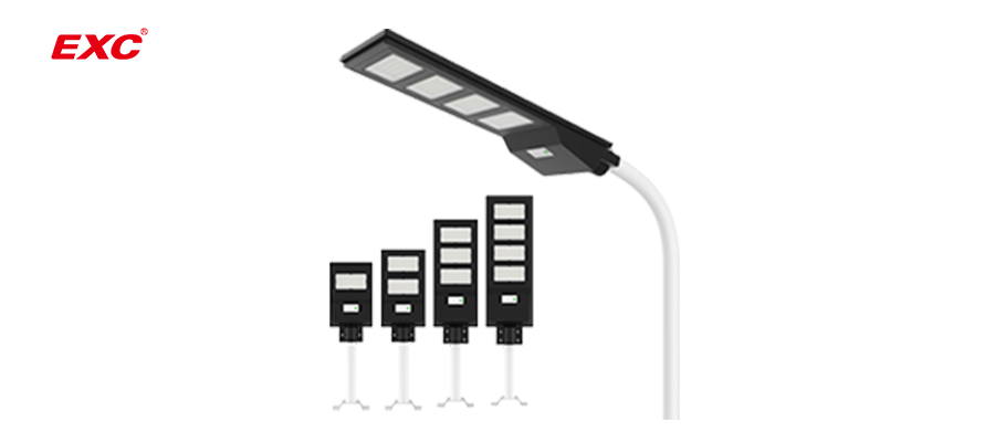 solar integrated powered street lamp