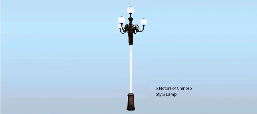 chinese style intelligent landscape street lamp