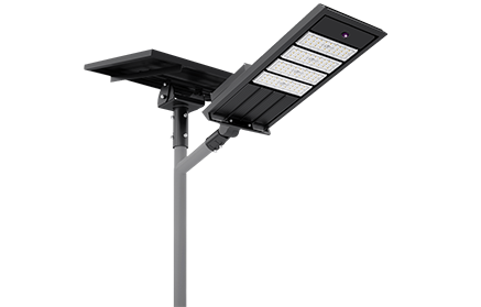 led street lights with solar panel