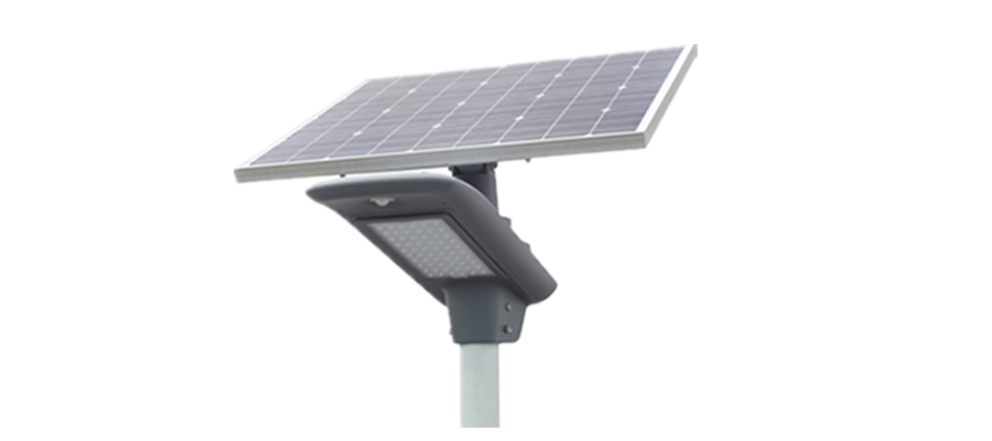 split solar street light