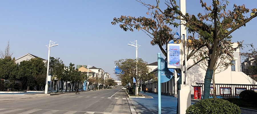 solar powered street lamp