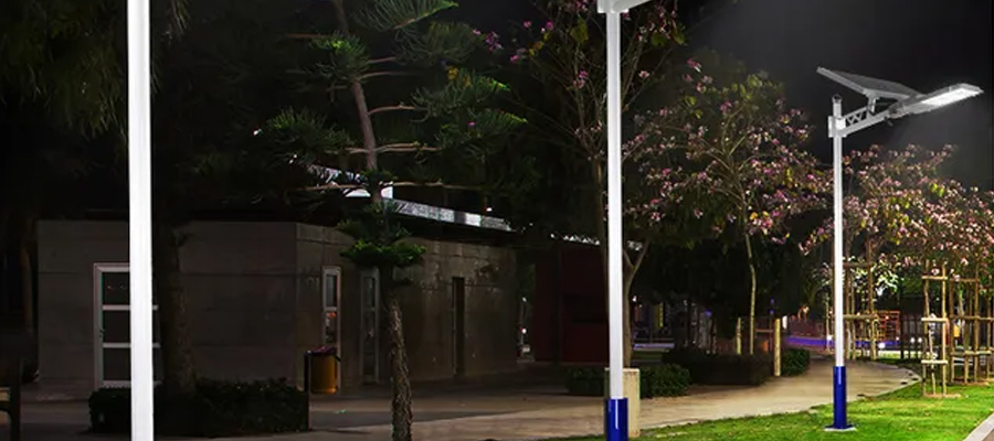 split solar street lamp