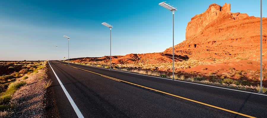 led solar street lamp